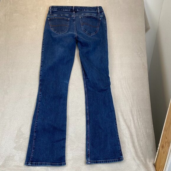 Lee Riders Woman's Jeans 14 Long Slim Bootcut Midrise Dark Wash Cotton/Polyester - Picture 14 of 14